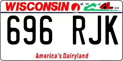 WI license plate 696RJK