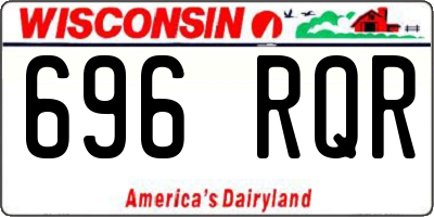 WI license plate 696RQR