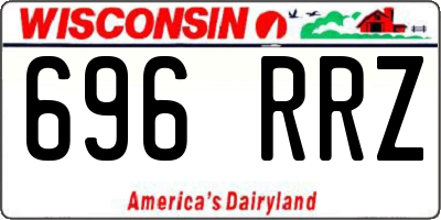 WI license plate 696RRZ