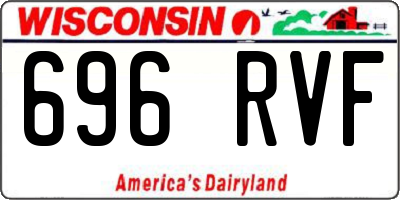 WI license plate 696RVF