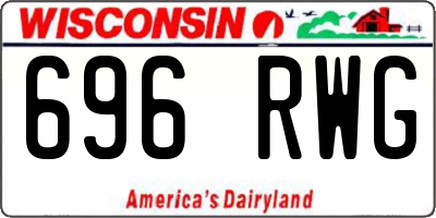 WI license plate 696RWG