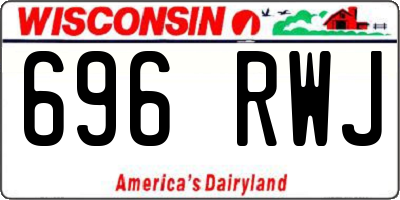 WI license plate 696RWJ