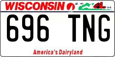 WI license plate 696TNG