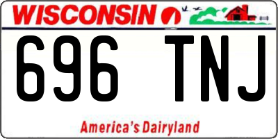 WI license plate 696TNJ