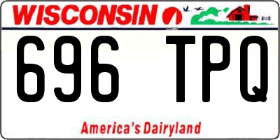 WI license plate 696TPQ