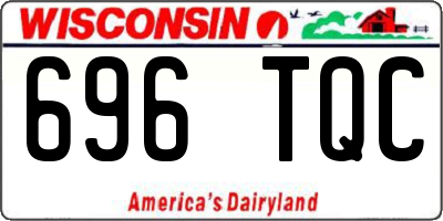 WI license plate 696TQC