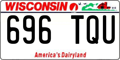 WI license plate 696TQU