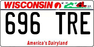 WI license plate 696TRE