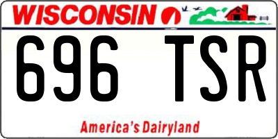 WI license plate 696TSR