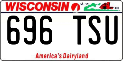 WI license plate 696TSU