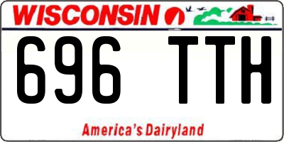 WI license plate 696TTH