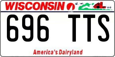WI license plate 696TTS