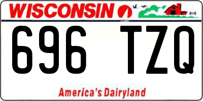 WI license plate 696TZQ