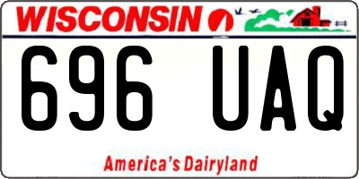 WI license plate 696UAQ