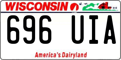 WI license plate 696UIA