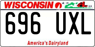 WI license plate 696UXL