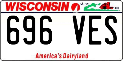 WI license plate 696VES