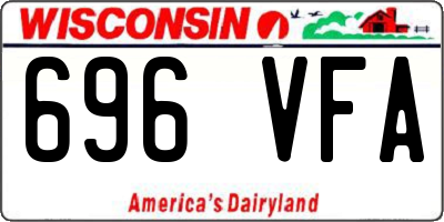 WI license plate 696VFA