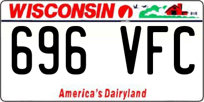 WI license plate 696VFC