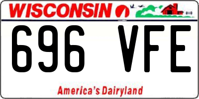 WI license plate 696VFE