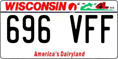 WI license plate 696VFF