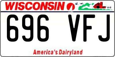 WI license plate 696VFJ