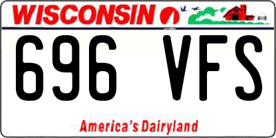 WI license plate 696VFS