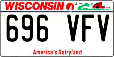 WI license plate 696VFV