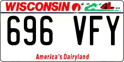 WI license plate 696VFY
