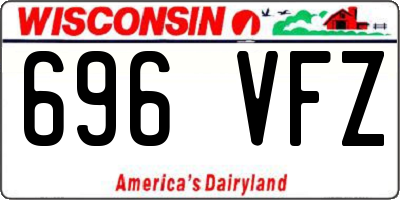 WI license plate 696VFZ