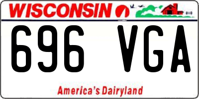 WI license plate 696VGA
