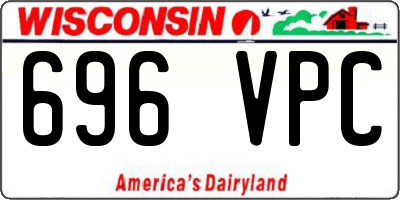 WI license plate 696VPC