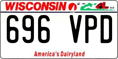 WI license plate 696VPD