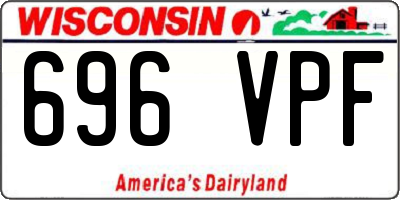 WI license plate 696VPF