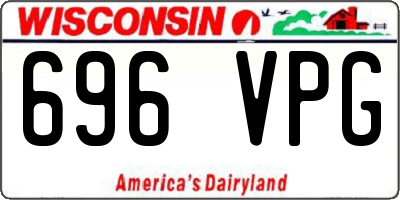 WI license plate 696VPG