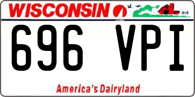 WI license plate 696VPI