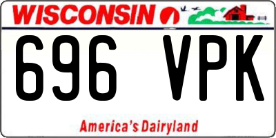 WI license plate 696VPK