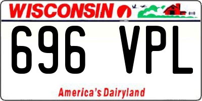 WI license plate 696VPL