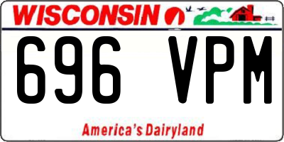 WI license plate 696VPM