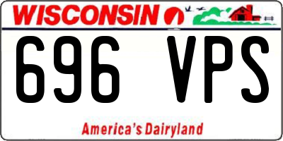WI license plate 696VPS