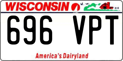 WI license plate 696VPT
