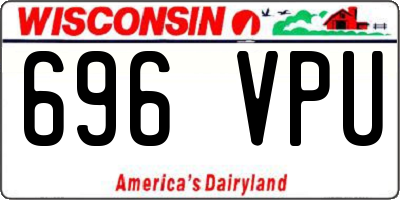 WI license plate 696VPU