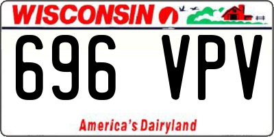 WI license plate 696VPV