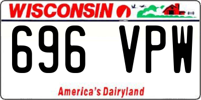 WI license plate 696VPW