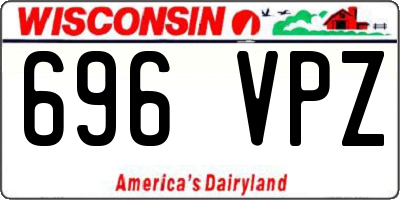 WI license plate 696VPZ