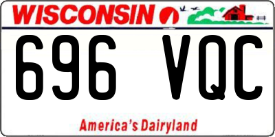 WI license plate 696VQC