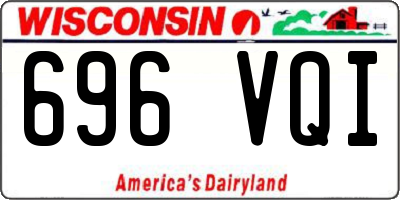 WI license plate 696VQI