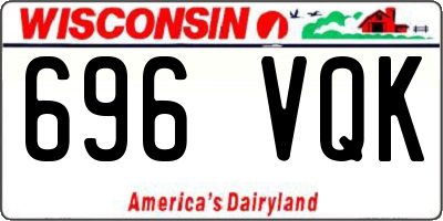 WI license plate 696VQK