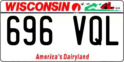 WI license plate 696VQL