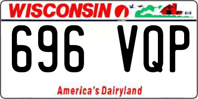 WI license plate 696VQP